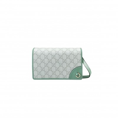 GUCCI GG EMBLEM SUPER MINI SHOULDER BAG 820688 (20*12.5*5cm)